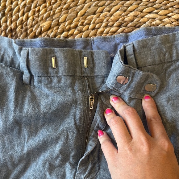 J. Crew Bowery Cotton Slim Fit Blue/Gray Pants - Picture 3 of 13